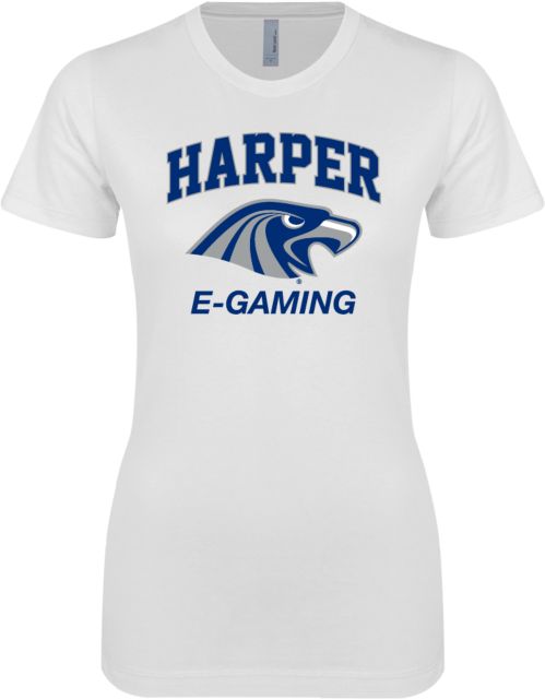 Harper College Next Level Ladies SoftStyle Junior Fitted Tee Gaming - ONLINE ONLY