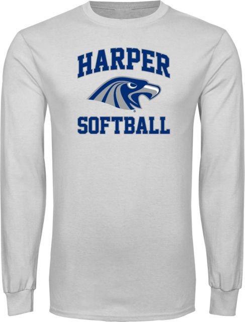 Harper College Long Sleeve T Shirt Softball - ONLINE ONLY