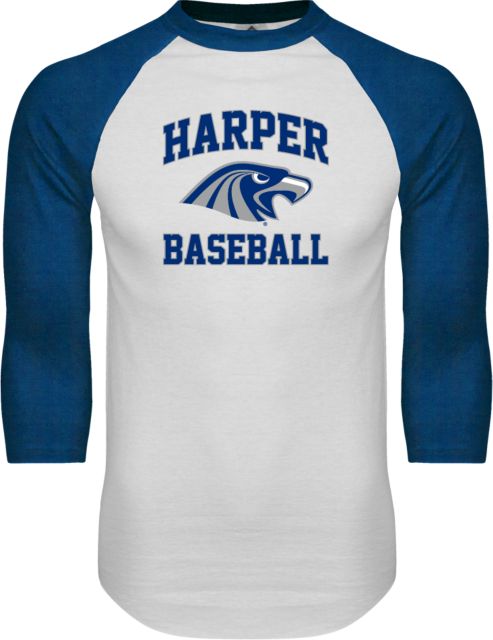 Harper College Raglan Baseball T Shirt Baseball - ONLINE ONLY