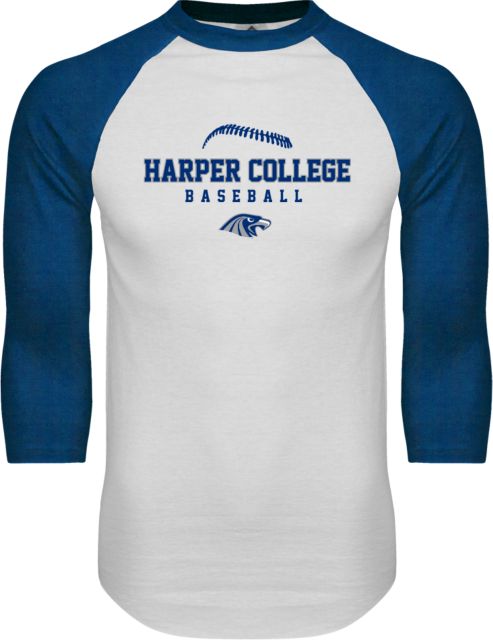 Harper College Raglan Baseball T Shirt Baseball - ONLINE ONLY