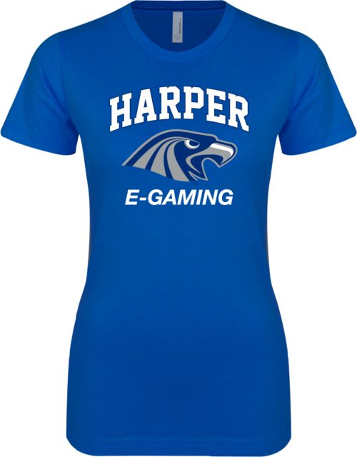 Harper College Next Level Ladies SoftStyle Junior Fitted Tee Gaming - ONLINE ONLY
