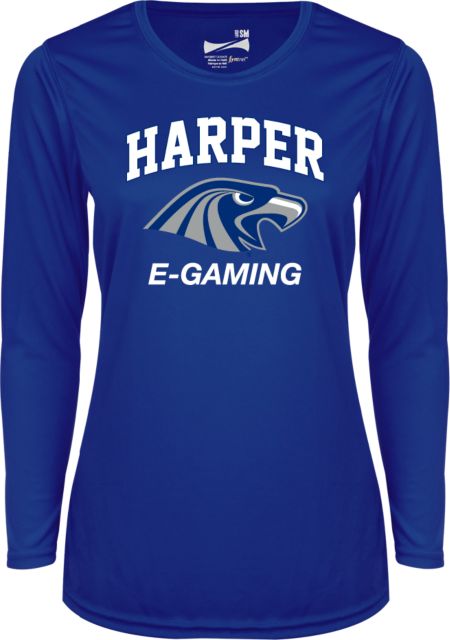 Harper College Ladies Syntrel Performance Longsleeve Shirt Gaming - ONLINE ONLY