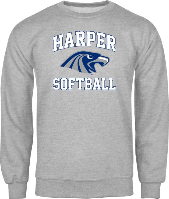 Harper College Fleece Crew Softball - ONLINE ONLY