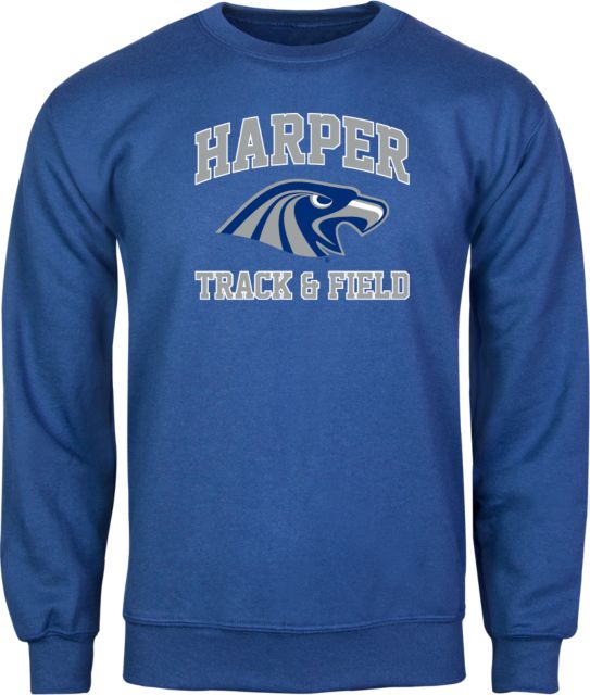 Harper College Fleece Crew Track and Field - ONLINE ONLY