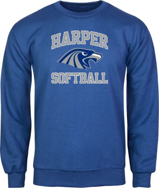Harper College Fleece Crew Softball - ONLINE ONLY