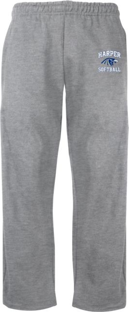 Harper College Fleece Open Bottom Pant Softball - ONLINE ONLY