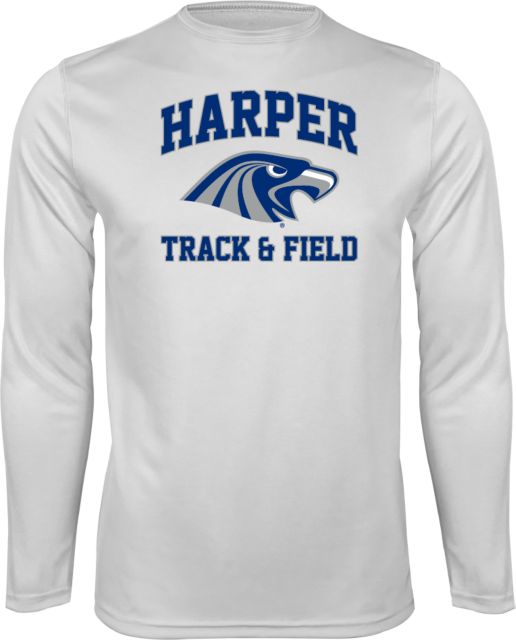 Harper College Performance Longsleeve Shirt Track and Field - ONLINE ONLY