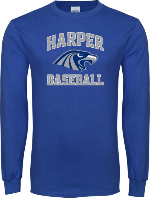 Harper College Long Sleeve T Shirt Baseball - ONLINE ONLY