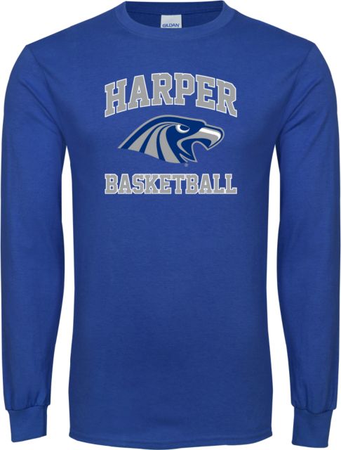 Harper College Long Sleeve T Shirt Basketball - ONLINE ONLY
