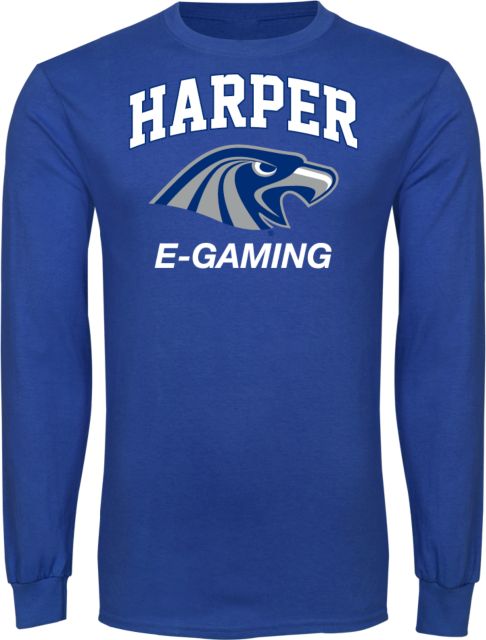 Harper College Long Sleeve T Shirt Gaming - ONLINE ONLY