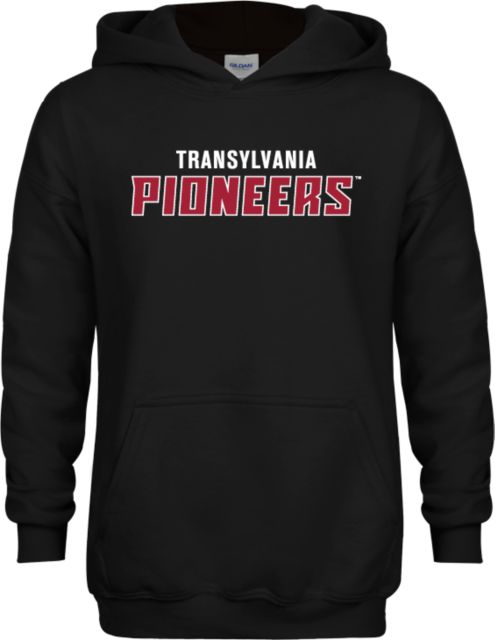Transylvania Youth Fleece Hoodie Transylvania Pioneers Wordmark - ONLINE ONLY
