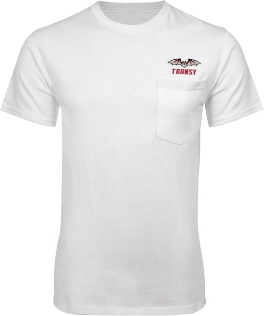 Transylvania T Shirt w/Pocket Primary Athletics Mark - ONLINE ONLY