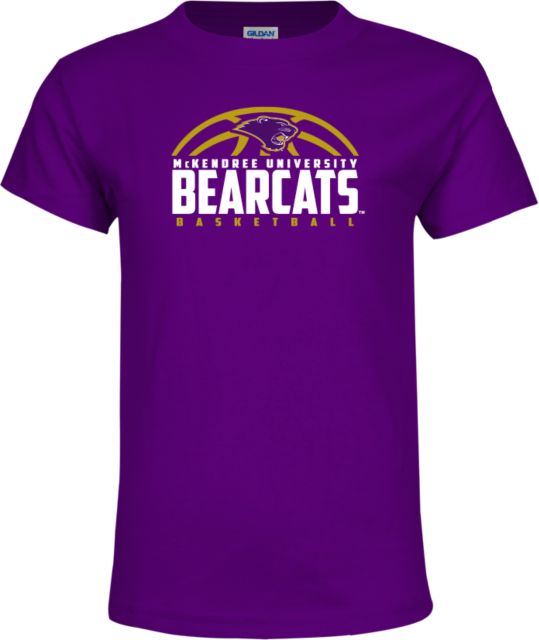McKendree Youth T Shirt Bearcats Basketball Half Ball - ONLINE ONLY