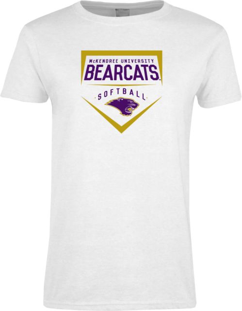 McKendree Ladies T Shirt Bearcats Softball Plate - ONLINE ONLY