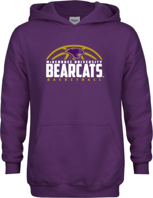 McKendree Youth Fleece Hoodie Bearcats Basketball Half Ball - ONLINE ONLY