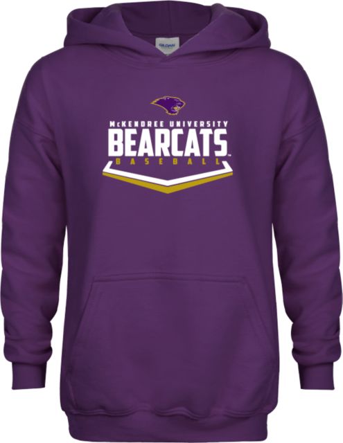 McKendree Youth Fleece Hoodie Bearcats Baseball Plate - ONLINE ONLY