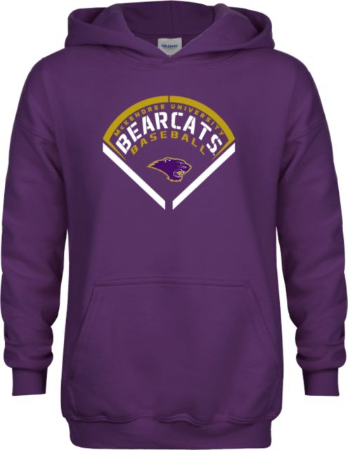 McKendree Youth Fleece Hoodie Bearcats Baseball Stencil Diamond - ONLINE ONLY