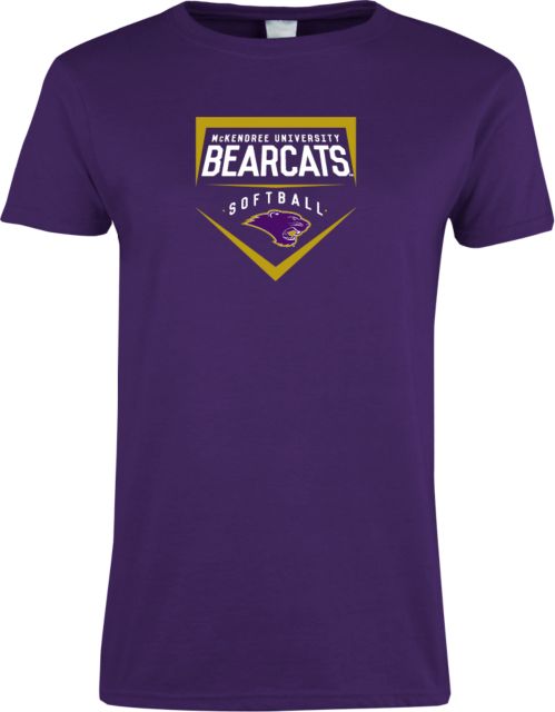 McKendree Ladies T Shirt Bearcats Softball Plate - ONLINE ONLY