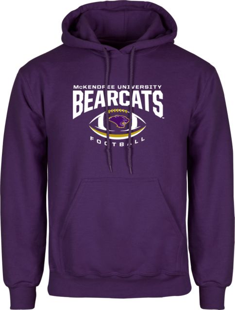 McKendree Fleece Hoodie Bearcats Football Arched Over Ball - ONLINE ONLY