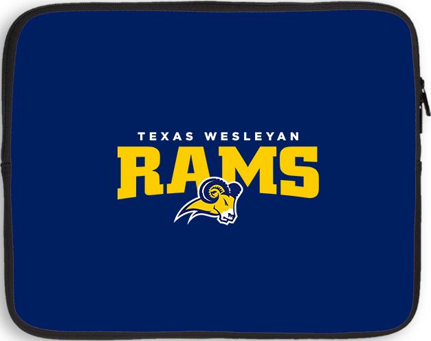Texas Wesleyan 10 inch Neoprene iPad/Tablet Sleeve Primary Mark - ONLINE ONLY