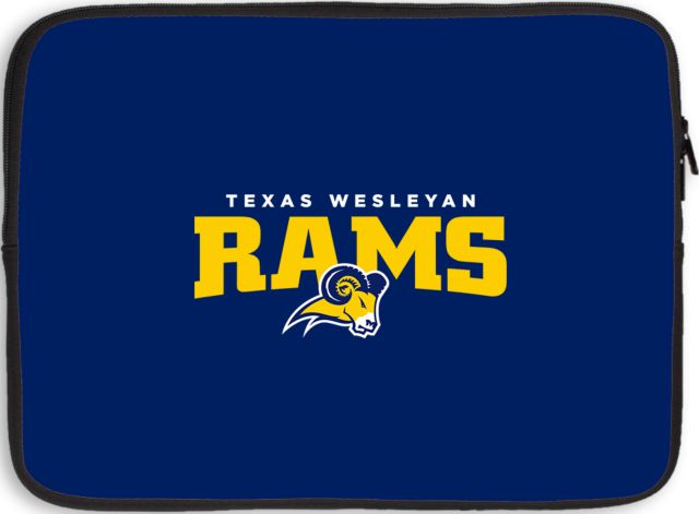 Texas Wesleyan 15 inch Neoprene Laptop Sleeve Primary Mark - ONLINE ONLY