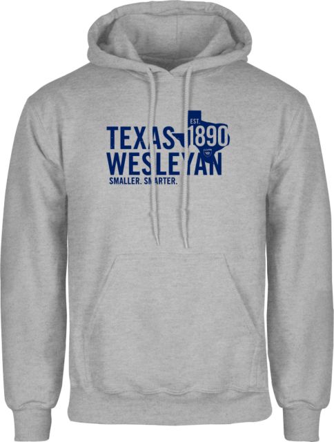 Texas Wesleyan Fleece Hoodie Texas Wesleyan Est 1890 ONLINE ONLY