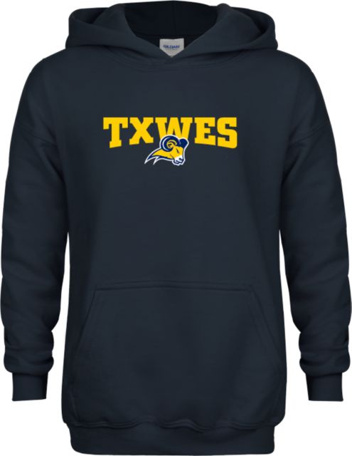 Texas Wesleyan Youth Fleece Hoodie Secondary Mark - ONLINE ONLY