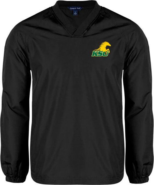 Kentucky State V Neck Raglan Windshirt Charcoal Athletic Mark - ONLINE ONLY