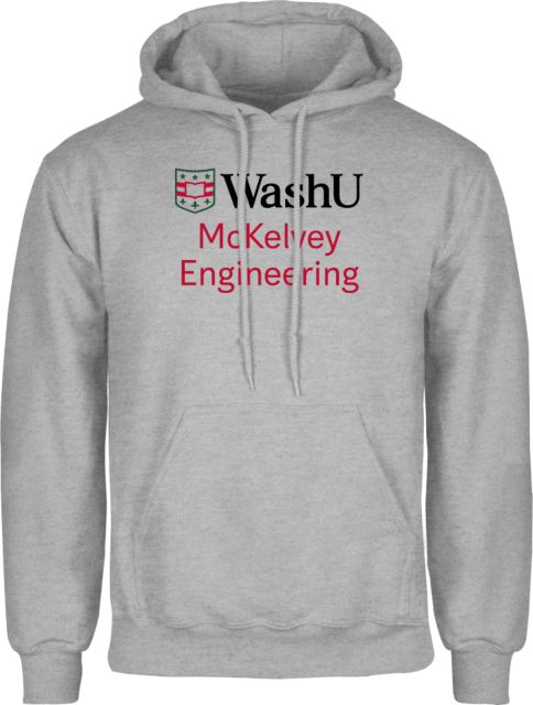 Washington Univ St Louis Fleece Hoodie McKelvey Engineering WashU ONLINE ONLY Washington University St. Louis