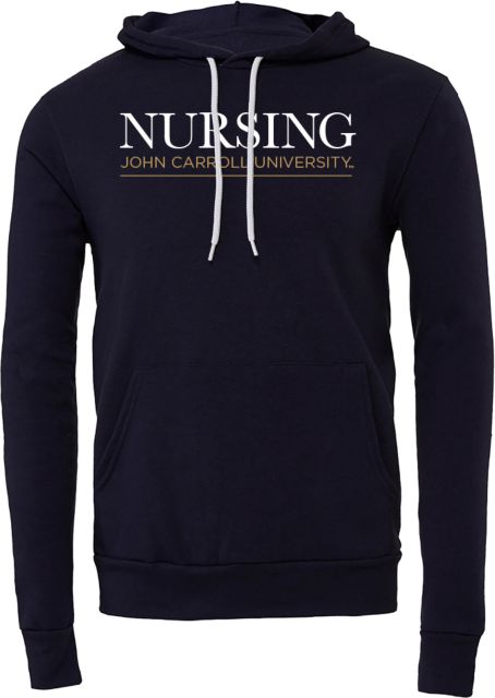 John Carroll Bella + Canvas Fleece Hood JCU - Nursing - ONLINE ONLY