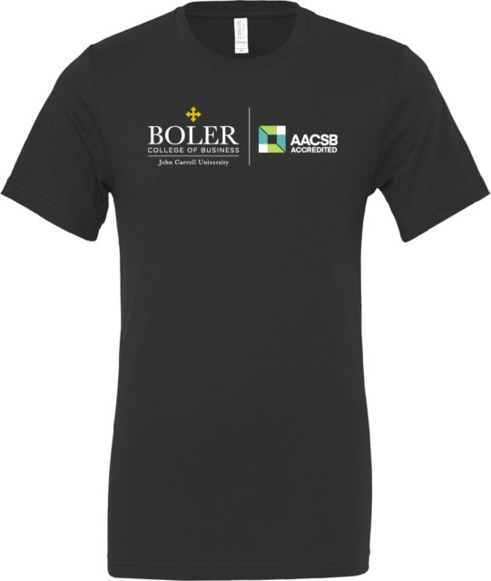 John Carroll Bella + Canvas Jersey Cotton T Shirt Boler College of Business Flat - ONLINE ONLY