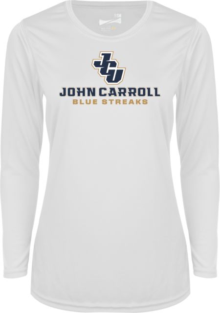 John Carroll Ladies Syntrel Performance Longsleeve Shirt JCU Stacked - ONLINE ONLY