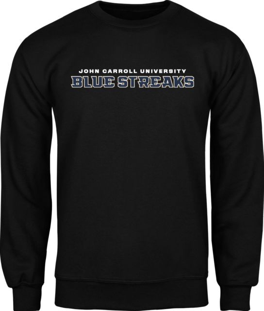John Carroll Fleece Crew Wordmark - ONLINE ONLY