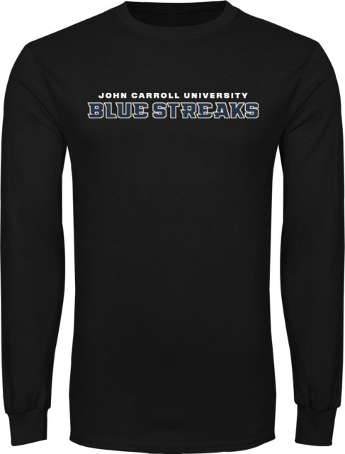 John Carroll Long Sleeve T Shirt Wordmark - ONLINE ONLY