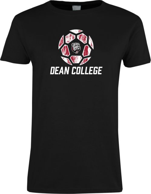 Dean College Ladies T Shirt Distressed Soccer Design - ONLINE ONLY