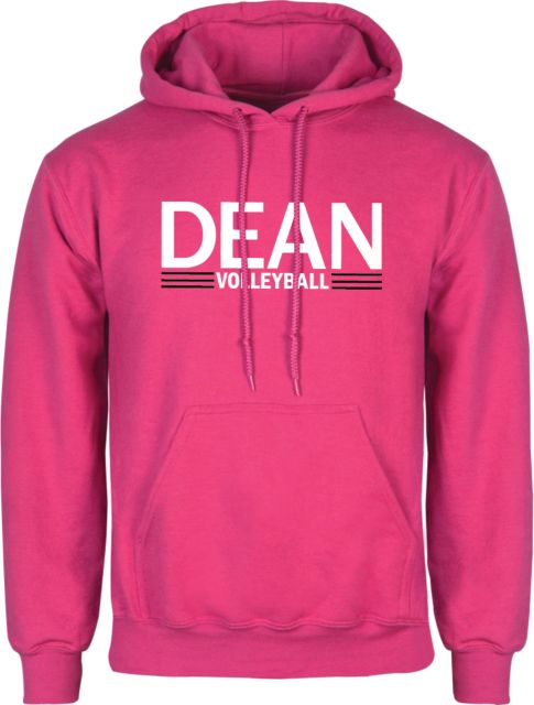 Dean College Womens Fuchsia Fleece Hoodie Volleyball - ONLINE ONLY