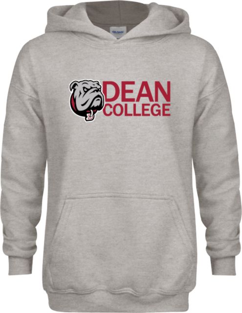 Dean College Youth Fleece Hood Dean College w/ Bulldog Head - ONLINE ONLY