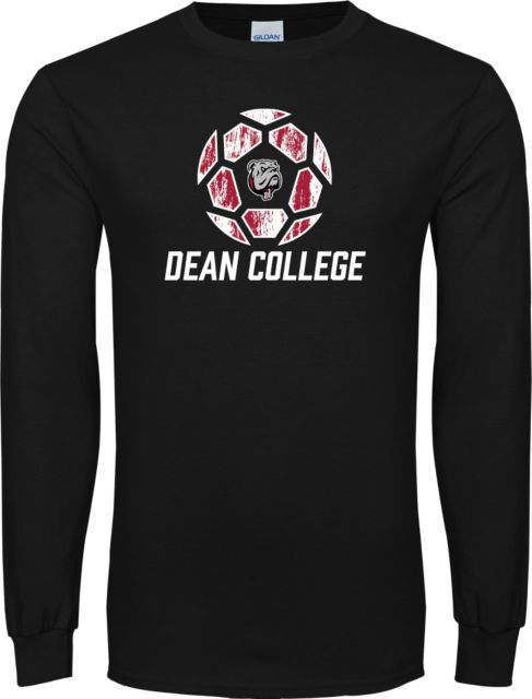 Dean College Long Sleeve T Shirt Distressed Soccer Design - ONLINE ONLY