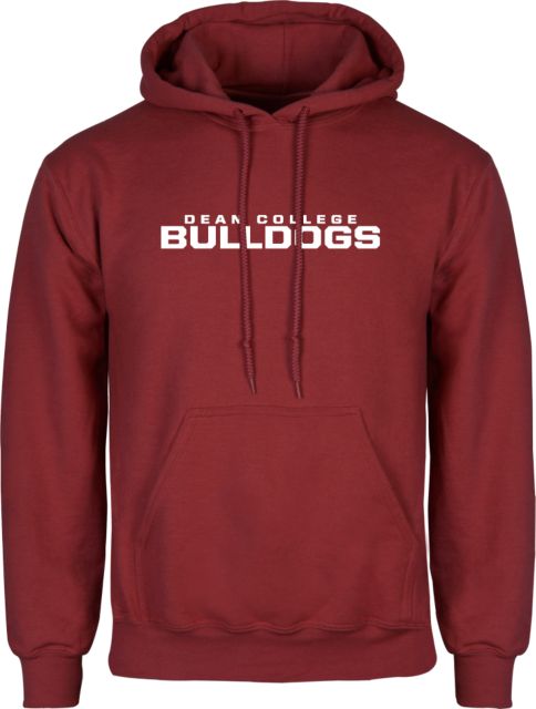 Dean College Fleece Hoodie Dean College Bulldogs Stacked - ONLINE ONLY
