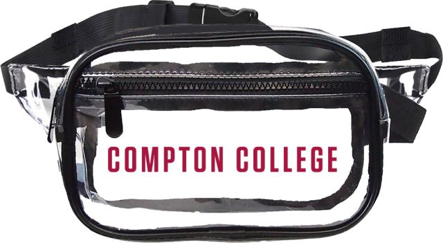 Compton Clear Fanny Pack Compton College Flat - ONLINE ONLY