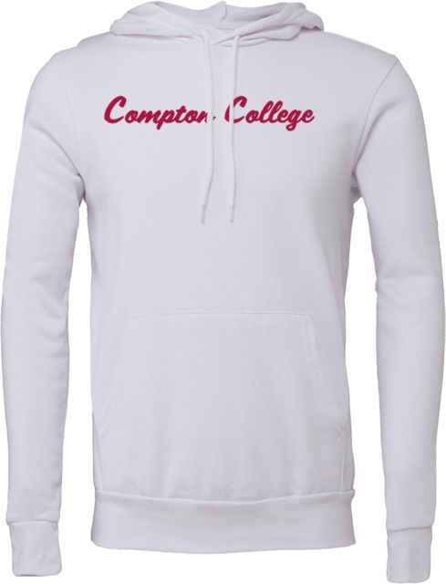 Compton Bella + Canvas Fleece Hood Script Compton College - ONLINE ONLY