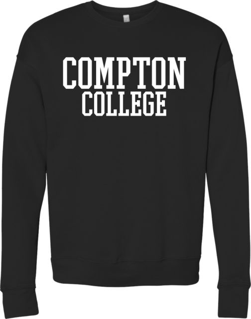 Compton Bella + Canvas Fleece Crew Compton College Stacked - ONLINE ONLY