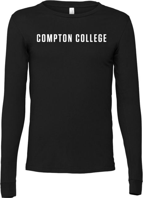 Compton Bella + Canvas Jersey Cotton Long Sleeve T Shirt Compton College Flat - ONLINE ONLY