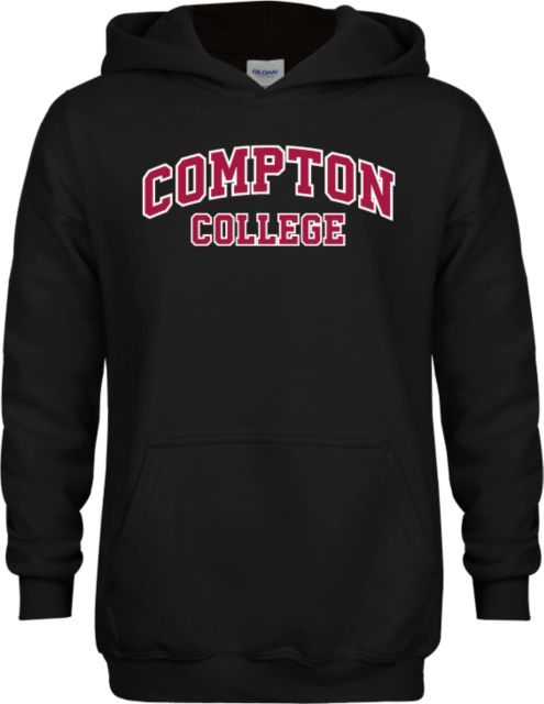 Compton Youth Fleece Hoodie Arched Compton College - ONLINE ONLY