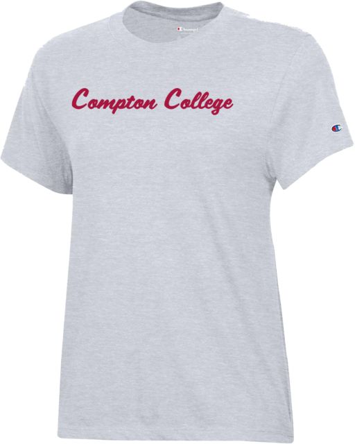 Compton Champion Womens Core Short Sleeve Tee Script Compton College - ONLINE ONLY
