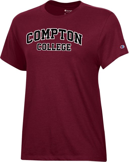 Compton Champion Womens Core Short Sleeve Tee Arched Compton College - ONLINE ONLY