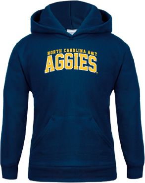 North Carolina A T Youth Fleece Hoodie Arched North Carolina A T Aggies