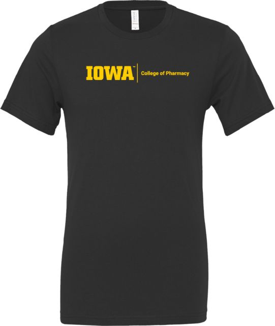 Iowa Bella + Canvas Jersey Cotton T Shirt College of Pharmacy Horizontal - ONLINE ONLY