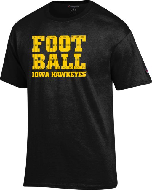 Iowa Champion T Shirt Football Field Lines - ONLINE ONLY