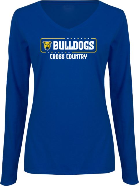 Allan Hancock Womens Long Sleeve V Neck Tee  Allan Hancock Bulldogs Cross Country - ONLINE ONLY